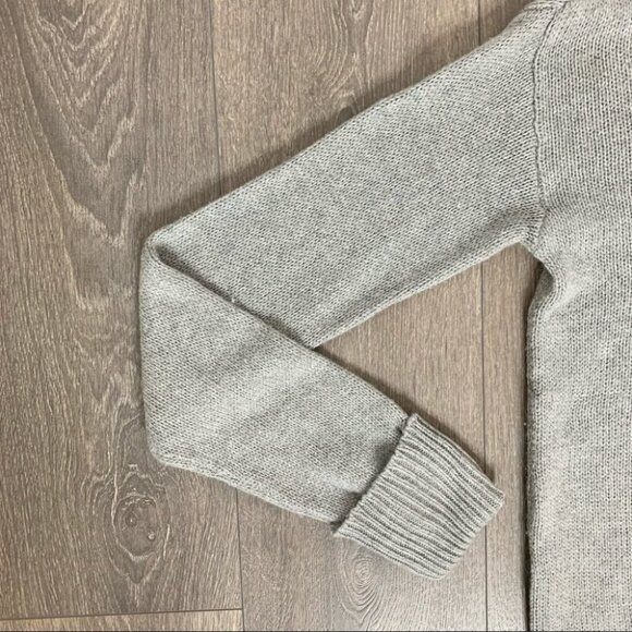 Free People One Teaspoon Classic Cotton Chunky Knit Sweater Grey Oversized Small - Picture 7 of 16